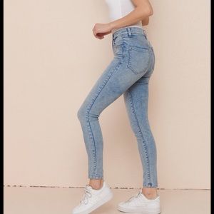 Garage button-fly jeggings